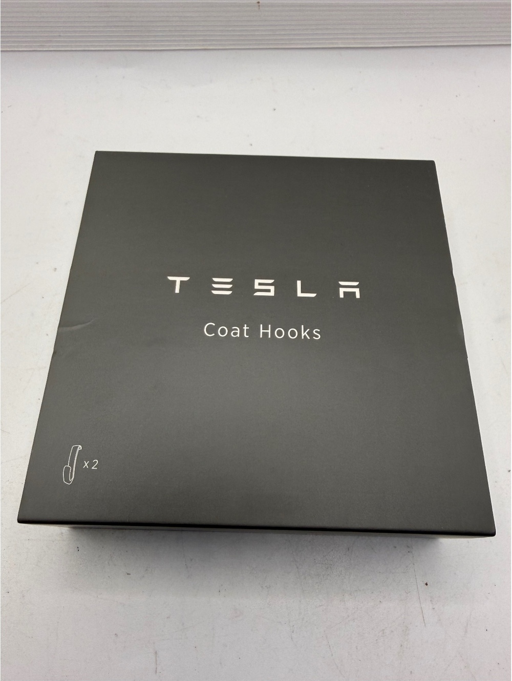 Genuine Tesla Model S Model X Coat Hooks Black Set of 2 OEM 1458421-00-A